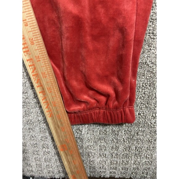 Zoe and Phoebee Track Suit  Womens Large Rust Velour 2 Pc Crop Sweatsuit Set - Picture 11 of 16